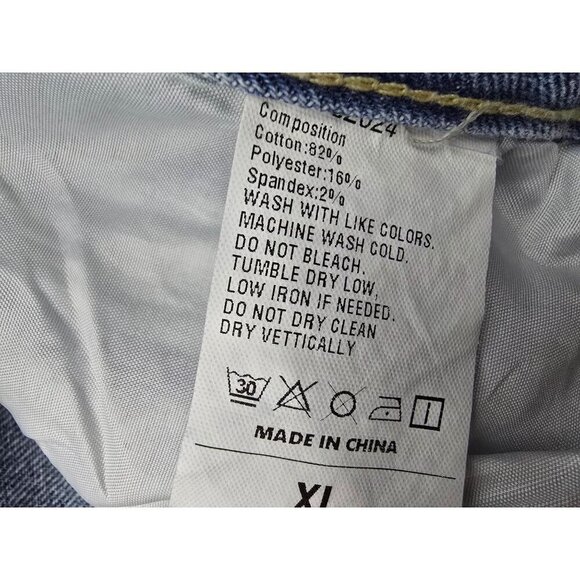 Wide Leg Distressed Casual Jeans - Picture 2 of 14